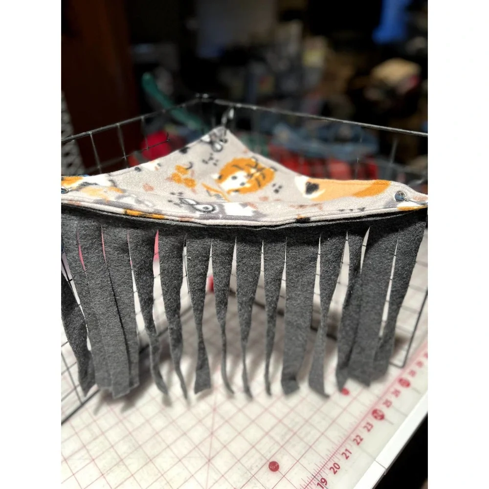 Fleece Forest Guinea Pigs With Glasses Includes Clips for Hanging Hiding